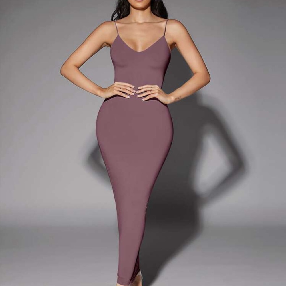 FashionNova Mauve Spaghetti Strap Dress